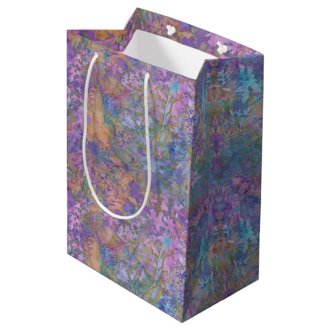 Bolsa De Regalo Mediana Batik encantado del bosque (Angulo reverso)