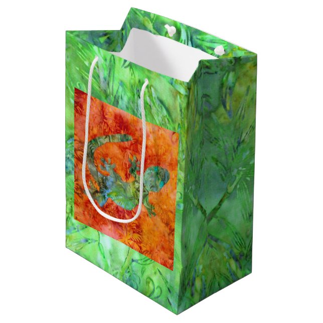 Bolsa De Regalo Mediana Batik Lizard (Angulo Anverso)