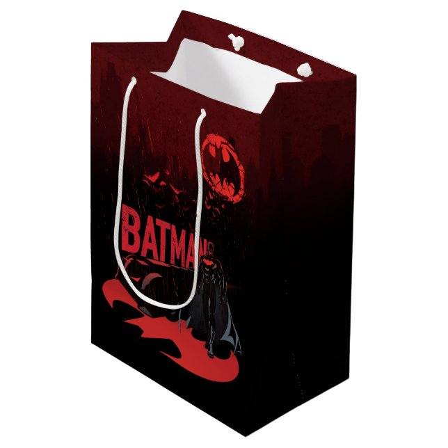 Bolsa De Regalo Mediana Batman Crimson Rain (Angulo Anverso)