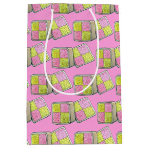 Bolsa De Regalo Mediana Battenberg británico Marzipan Sponge Cake UK Food
