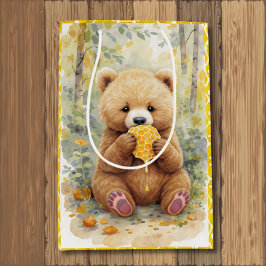 Bolsa De Regalo Mediana Bear and Honey Baby Shower