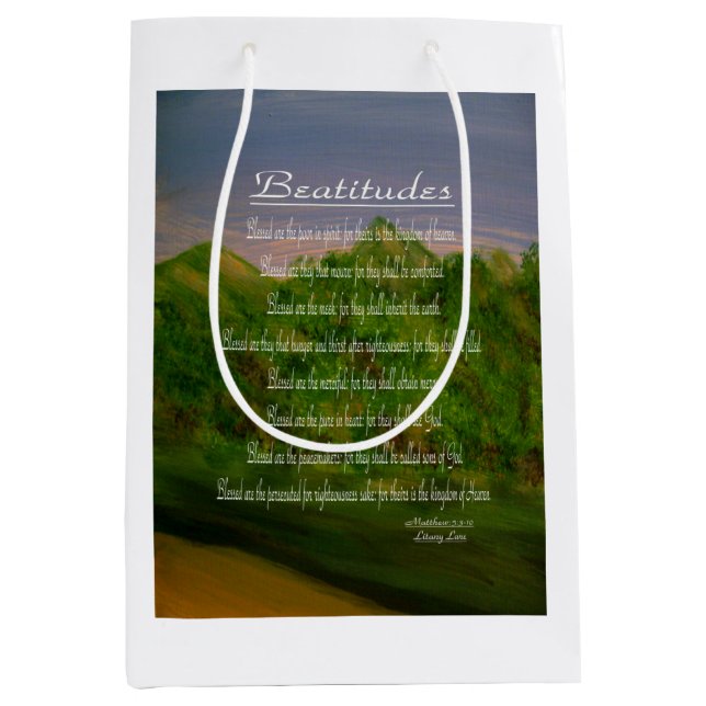 Bolsa De Regalo Mediana Beatitudes (Anverso)