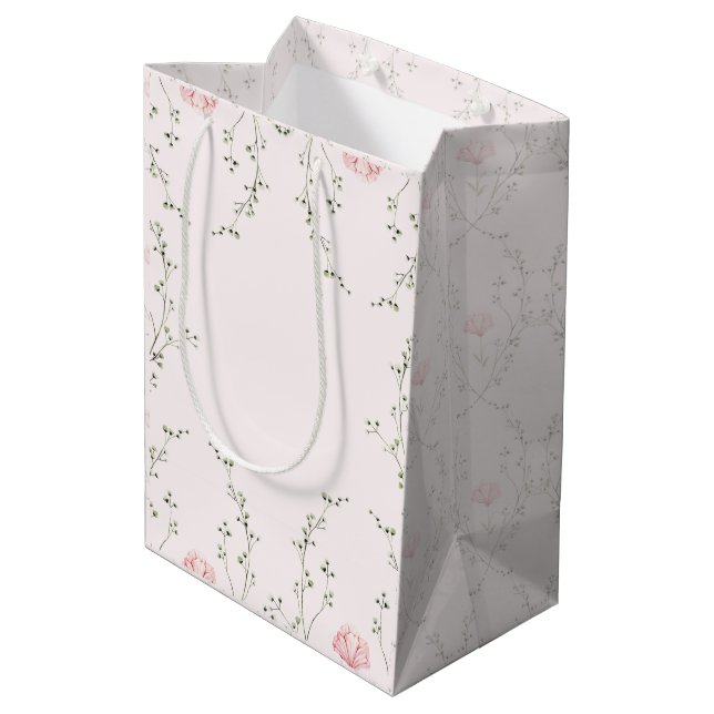 Bolsa De Regalo Mediana Beautiful Floral  (Angulo reverso)