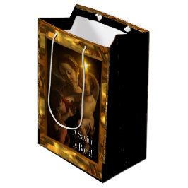 Bolsa De Regalo Mediana Bebé dulce Jesús Glossy  
