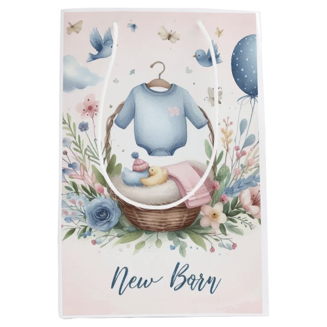 Bolsa De Regalo Mediana Bebé recién nacido (Anverso)