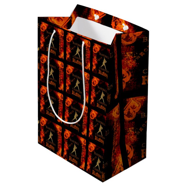 Bolsa De Regalo Mediana Béisbol (Angulo reverso)
