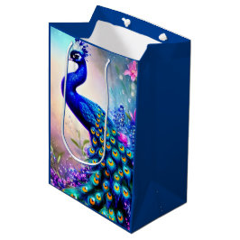 Bolsa De Regalo Mediana Bella Fantasy Peacock