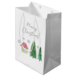 Bolsa De Regalo Mediana Belleza del País en Vacaciones de Invierno