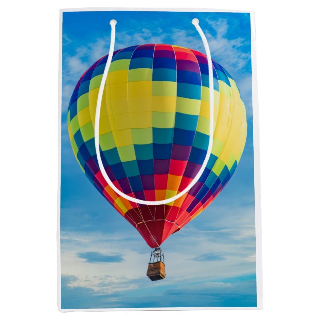 Bolsa De Regalo Mediana Bellos globos de aire caliente (Anverso)