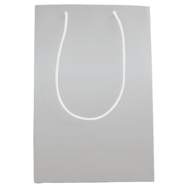 Bolsa De Regalo Mediana Bells de plata metálica (Anverso)