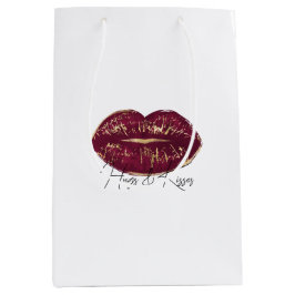 Bolsa De Regalo Mediana Beso de los labios rojos