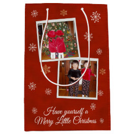 Bolsa De Regalo Mediana Besos de copo de nieve