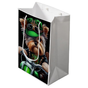 Bolsa De Regalo Mediana Bicicleta de ciclismo más aterradora para perros S