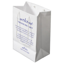 Bolsa De Regalo Mediana Bienvenidos a la Casa Boda