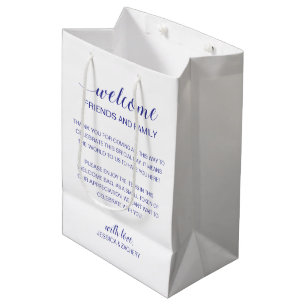 Bolsa De Regalo Mediana Bienvenidos a la Casa Boda
