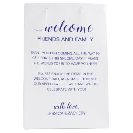 Bolsa De Regalo Mediana Bienvenidos a la Casa Boda