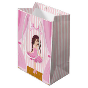 Bolsa De Regalo Mediana Bienvenidos a la fiesta de cumpleaños de Pink Ball