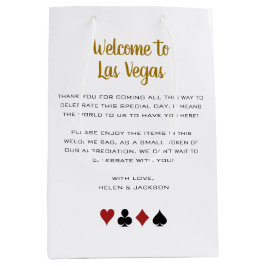 Bolsa De Regalo Mediana Bienvenidos a Las Vegas Boda
