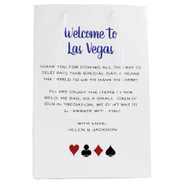 Bolsa De Regalo Mediana Bienvenidos al Hotel Las Vegas Boda