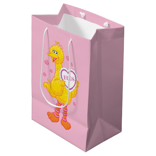 Bolsa De Regalo Mediana Big Bird Valentine (Angulo Anverso)