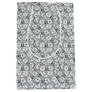 Bolsa De Regalo Mediana Billetes de Dólar