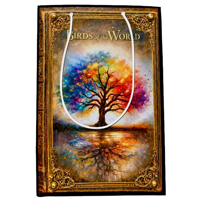 Bolsa De Regalo Mediana Birds Of The World  (Anverso)
