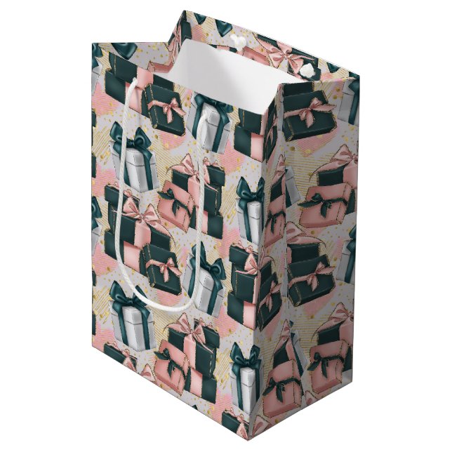 Bolsa De Regalo Mediana Birthday Pattern  (Angulo Anverso)