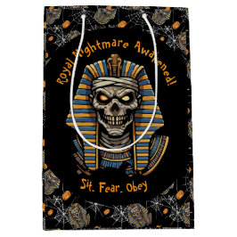 Bolsa De Regalo Mediana 🖤 Black Pharaoh Mummy Gift Bag 🎃 👑