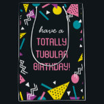 Bolsa De Regalo Mediana Black Retro Funny 80 Slang Birthday Gift Bag<br><div class="desc">Envía a tu amigo esta divertida y colorida bolsa de regalo de cumpleaños y hazles saber cuán cool,  radical,  bodaz,  tubular y increíble de una persona que son. Las palabras se pueden personalizar fácilmente para tu amigo único.</div>