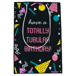 Bolsa De Regalo Mediana Black Retro Funny 80 Slang Birthday Gift Bag