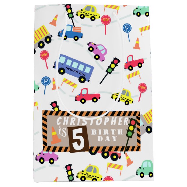 Bolsa De Regalo Mediana Blanco del transporte (Anverso)