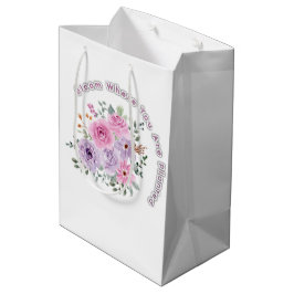 Bolsa De Regalo Mediana Bloom Where You Are Planted Floral Motivational Qu