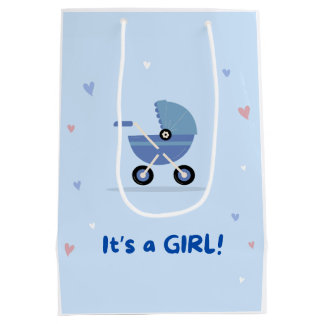 Bolsa De Regalo Mediana BLUE baby girl welcoming gift bag