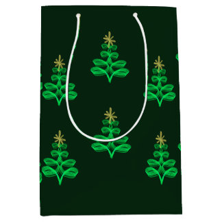 Bolsa De Regalo Mediana Blue Christmas wrapping paper 