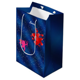 Bolsa De Regalo Mediana Blue heart  romantic wallpaper