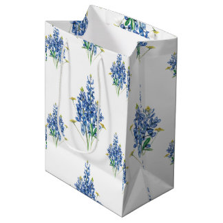 Bolsa De Regalo Mediana Bluebonnets y Wildflowers