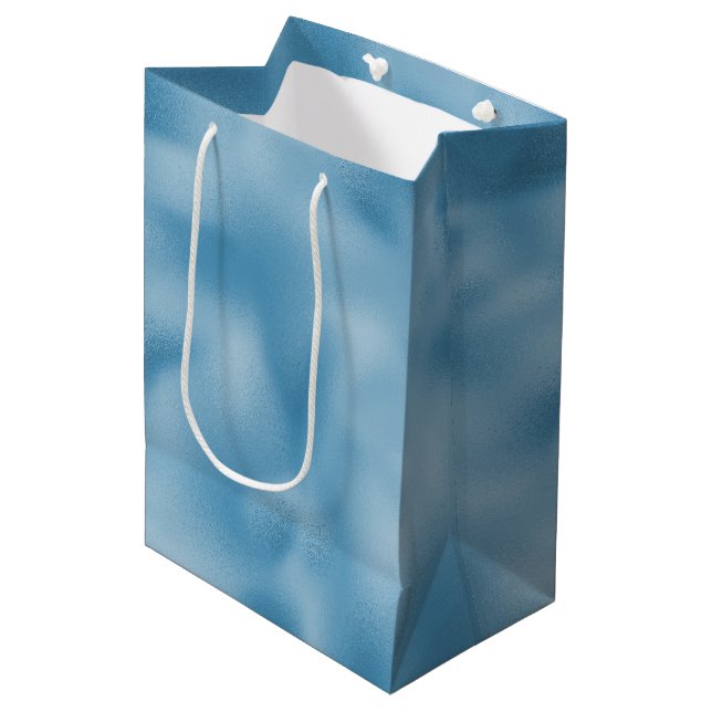 Bolsa De Regalo Mediana Boda azul turquesa (Angulo Anverso)