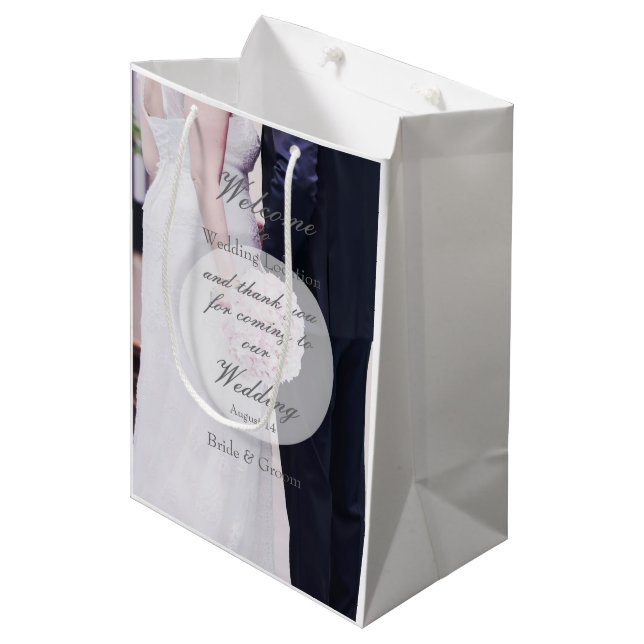 Bolsa De Regalo Mediana Boda Bride y Groom (Angulo Anverso)