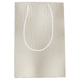 Bolsa De Regalo Mediana Boda de cuero falso crema blanco  