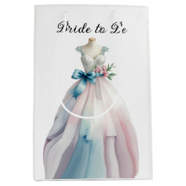 Bolsa De Regalo Mediana Boda de ducha de novia vestida novia para ser