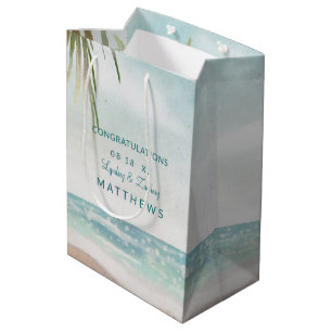 Bolsa De Regalo Mediana Boda de la Brisa Insular Pintada