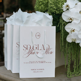 Bolsa De Regalo Mediana Boda moderna elegante personalizada de bienvenida
