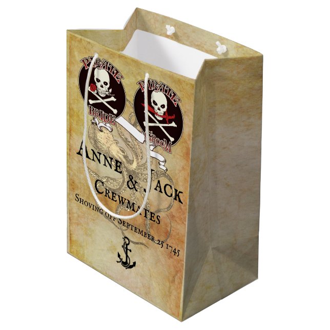 Bolsa De Regalo Mediana Boda pirata (Angulo reverso)
