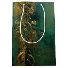 Bolsa De Regalo Mediana Boda romántico verde esmeralda