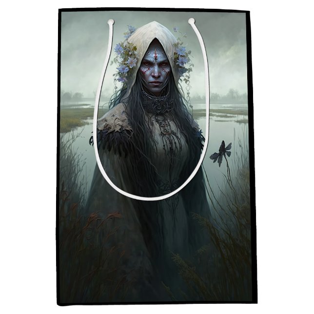 Bolsa De Regalo Mediana Bog Witch - Liches y Ghouls (Anverso)