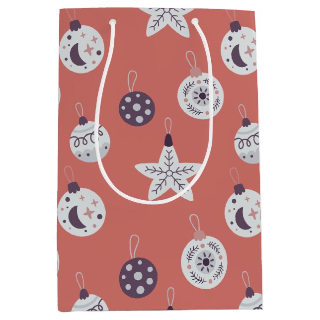 Bolsa De Regalo Mediana Boho Dreams Modern Holiday Ornaments (Anverso)