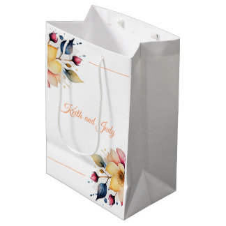 Bolsa De Regalo Mediana Boho Peachy Floral