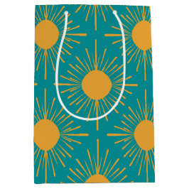 Bolsa De Regalo Mediana Boho Ray de Sun Turquoise