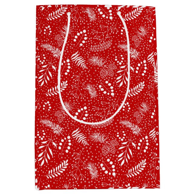 Bolsa De Regalo Mediana Boho Simple deja Navidades (Anverso)