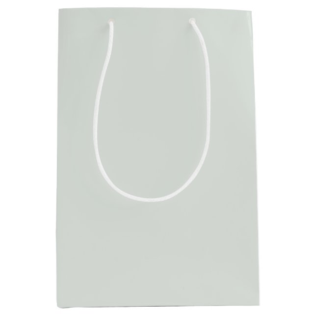 Bolsa De Regalo Mediana Bokeh Navidad Pale Forest Green (Anverso)